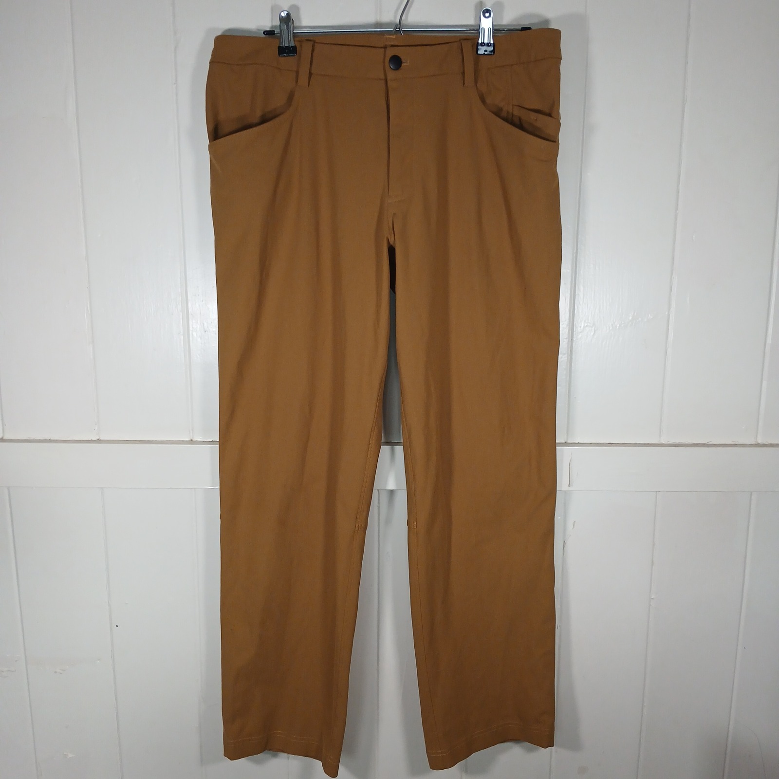 Lululemon Abc Pants Mens 36x30 Copper Brown Technical Chino Stretch Trousers